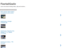 Tablet Screenshot of floorballgoalie.blogspot.com