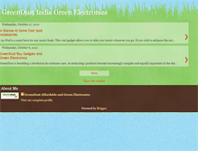 Tablet Screenshot of greendustindiagreenelectronics.blogspot.com
