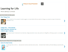 Tablet Screenshot of alearninglifestyle.blogspot.com
