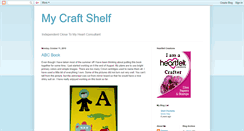 Desktop Screenshot of mycraftshelf.blogspot.com