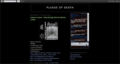 Desktop Screenshot of plague-of-death.blogspot.com