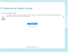 Tablet Screenshot of elldescuidodeselenagomez.blogspot.com