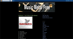Desktop Screenshot of music-metal-free-audioslave.blogspot.com