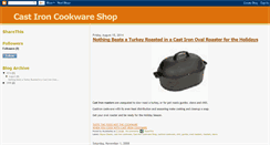 Desktop Screenshot of castironcookwareshop.blogspot.com