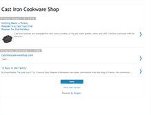 Tablet Screenshot of castironcookwareshop.blogspot.com