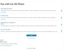 Tablet Screenshot of funwithcaroilfilters.blogspot.com