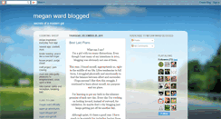 Desktop Screenshot of meganwardblogged.blogspot.com