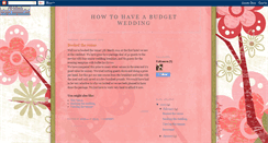 Desktop Screenshot of howtohaveaweddingonabudget.blogspot.com