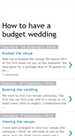 Mobile Screenshot of howtohaveaweddingonabudget.blogspot.com