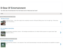 Tablet Screenshot of entertainmentdose.blogspot.com