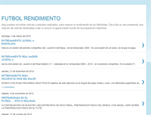 Tablet Screenshot of futbolrendimiento.blogspot.com