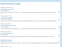 Tablet Screenshot of foodinsurancescams.blogspot.com