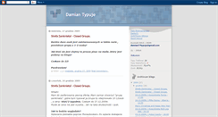 Desktop Screenshot of damian77typuje.blogspot.com