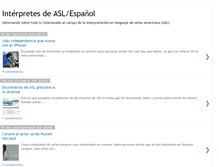 Tablet Screenshot of interpretesdeasl.blogspot.com