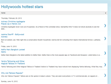 Tablet Screenshot of hollywoodshotteststars.blogspot.com