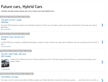 Tablet Screenshot of futurecars.blogspot.com