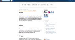 Desktop Screenshot of iwantfreeimvucredits.blogspot.com