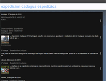 Tablet Screenshot of expedicioncadagua2010.blogspot.com