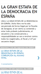 Mobile Screenshot of lagranestafadelademocraciaenespaa.blogspot.com