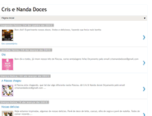Tablet Screenshot of crisenandadoces.blogspot.com