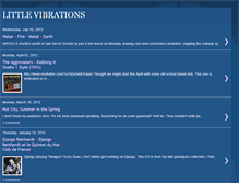 Tablet Screenshot of littlevibrations.blogspot.com