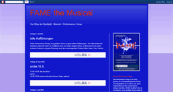 Desktop Screenshot of fame-musical.blogspot.com