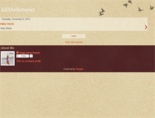 Tablet Screenshot of killtheheroes2.blogspot.com