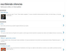 Tablet Screenshot of escribiendosilencios.blogspot.com