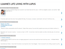 Tablet Screenshot of luanneslifelivingwithlupus.blogspot.com