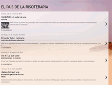 Tablet Screenshot of elpaisdelarisoterapia.blogspot.com