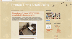 Desktop Screenshot of estatesaledenton.blogspot.com