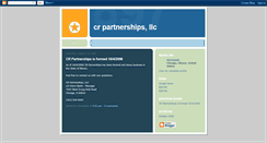 Desktop Screenshot of crpartnerships.blogspot.com