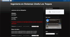Desktop Screenshot of ingsistemasult.blogspot.com