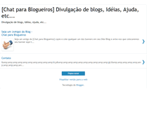 Tablet Screenshot of chatparablogueiros.blogspot.com