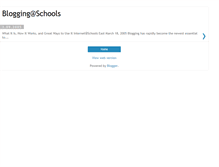 Tablet Screenshot of bloggingatschool.blogspot.com