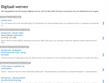 Tablet Screenshot of digitaal-werven.blogspot.com