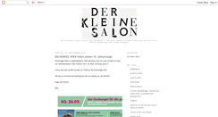 Desktop Screenshot of derkleinesalon.blogspot.com