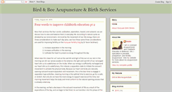 Desktop Screenshot of birdandbeeacupuncture.blogspot.com