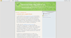 Desktop Screenshot of actu-rachat-credit.blogspot.com