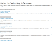 Tablet Screenshot of actu-rachat-credit.blogspot.com
