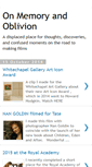 Mobile Screenshot of on-memory-and-oblivion.blogspot.com