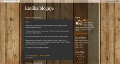 Desktop Screenshot of emilkabloguje.blogspot.com