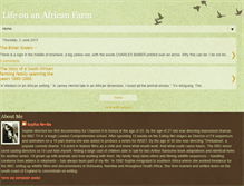 Tablet Screenshot of life-on-an-african-farm.blogspot.com