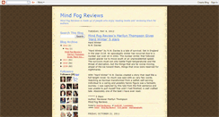 Desktop Screenshot of mindfogreviews.blogspot.com