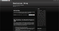 Desktop Screenshot of keatonian.blogspot.com