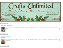 Tablet Screenshot of craftsunlimitedshow.blogspot.com