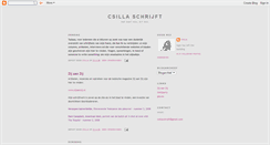 Desktop Screenshot of csillaschrijft.blogspot.com