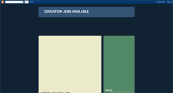 Desktop Screenshot of educationjobsportal.blogspot.com