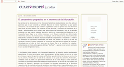Desktop Screenshot of cuartopropiojuristas.blogspot.com