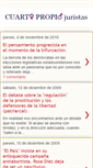 Mobile Screenshot of cuartopropiojuristas.blogspot.com